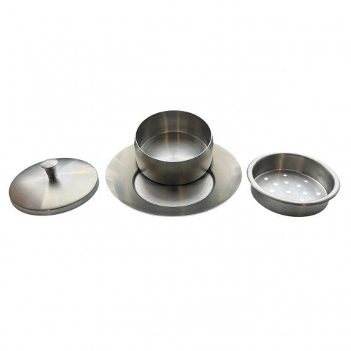 Stainless Steel Butter Dish with Lid, Elegant Multi-Purpose Butter Keeper with Draining Tray and Storage Plate - Ideal for Kitchen, Countertop, and Dining Table Use Stainless Steel Butter Dish with Lid, Elegant Multi-Purpose Butter Keeper with Draining Tray and Storage Plate - Ideal for Kitchen, Countertop, and Dining Table Use